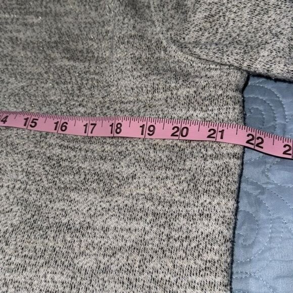 Ava & Viv X Cowl Neck Long Sleeve Pullover Sweater Gray - Picture 8 of 8